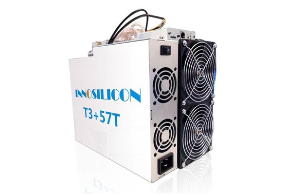 10.38kg Innosilicon T3+ 57T utilizó al minero Ethernet Connection de Bitcoin