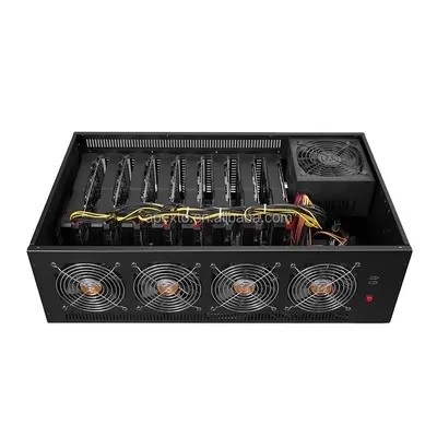 Explotación minera Rig Machine, caja del poder de Apexto ATX de la PC de la explotación minera de la aleación de aluminio ETH